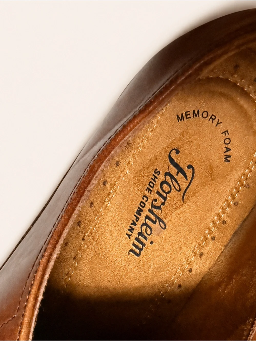 Florsheim Men’s 11D Cognac Brown Leather Cap Toe Oxford Dress Shoes